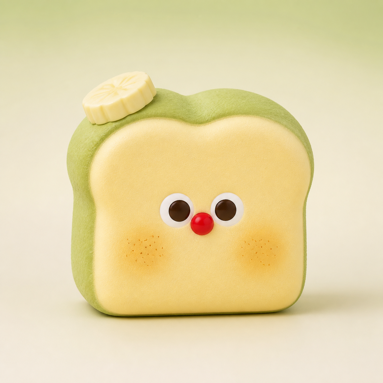Mido Red Nose Banana Toast Squishy