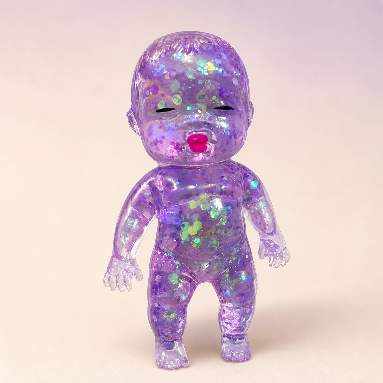 Transparent Glitter Baby Squishy