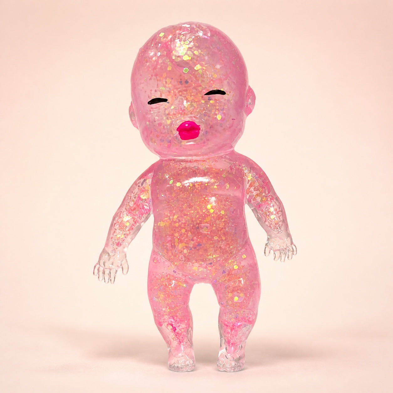 Transparent glitter baby sensory squishy
