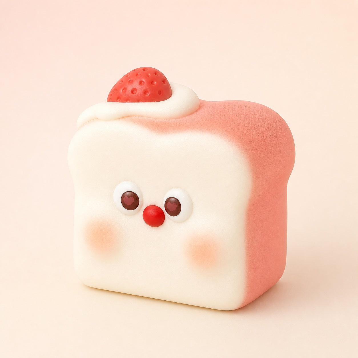 Mido Red Nose strawberry toast squishy